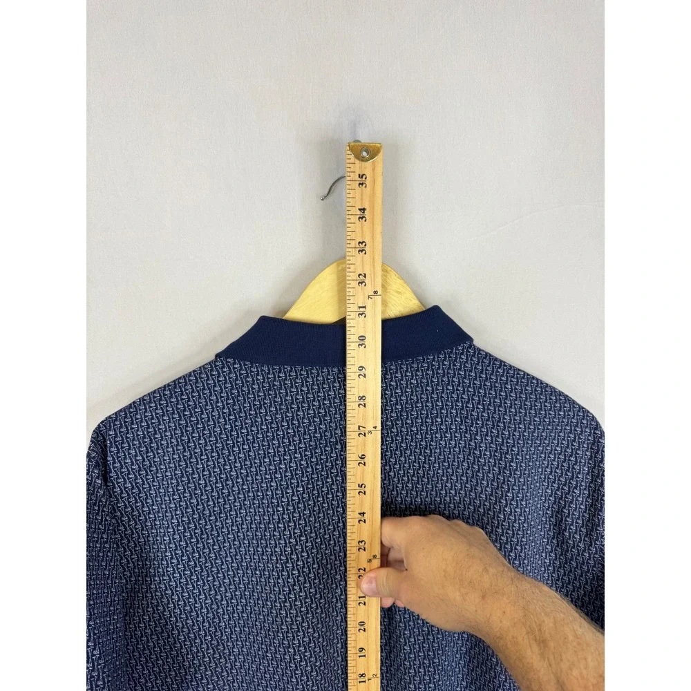 Polo Ralph Lauren Mens Golf Club Print Stretch Mesh‎ Polo Shirt Navy XL NEW